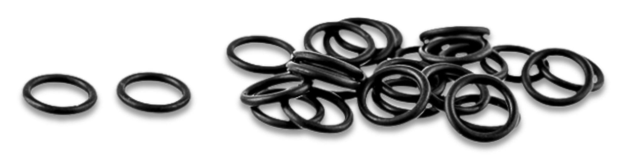 Pile of black o-rings